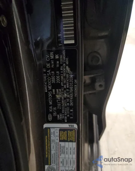 2017 Kia Forte Lx из США, поврежденный, VIN 3KPFK4A76HE012034